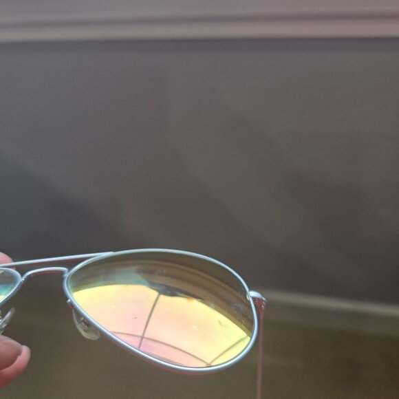 RayBan Pink Mirror Sunglasses - Picture 4 of 9